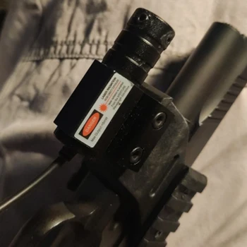 Taktinis Mini Red Dot Lazerio Akyse 11mm/20mm Picatinny Rail Mount su Nuotolinio Slėgio Jungiklis, Oro Pistoletas, Šautuvas, Pistoletas Priedų