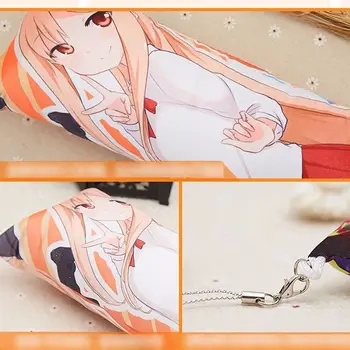 Tengen Toppa Gurren Lagann Yoko Mini Dakimakura Keychain Anime Paketų Prižiūrėtojų Raktinę Key Chain Raktų Žiedas Pakabukas Telefono Dirželiai Didmeninės