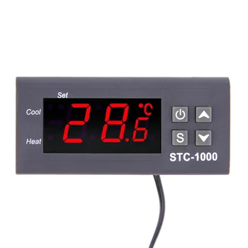 Termometras stc-1000 skaitmeninis Temperatūros Reguliatorius Termostatas Universalus -50~99C 220 V Akvariumas w/Jutiklis Dropshipping 2018 Naujas