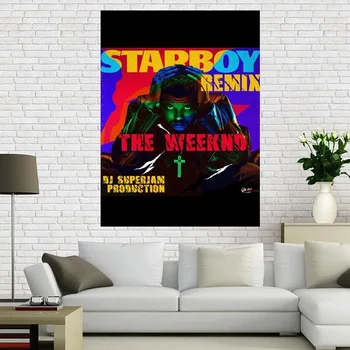 The Weeknd Trilogy Muzikos Drobė Paveikslų, Plakatų ir grafikos Cuadros Sienos Menas Nuotraukas Kambarį Namo Apdaila Neįrėminti