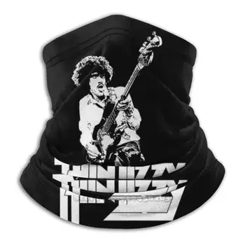 Thin Lizzy 3D Bandana Veido, Kaklo Šilčiau Minkštos Vilnos Kaukė Sporto Šalikas Thin Lizzy Phil Lynott Lynot Sunku Sunkiųjų Metalų Airija Airijos