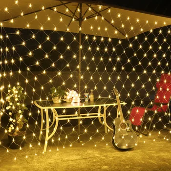 Thrisdar 3X2M 200 LED Kalėdų Ju Žibintai 8 Režimai Akių Pasakos String Šviesos Lauko Kalėdų Medžiai, Krūmai Vestuvių Sodas