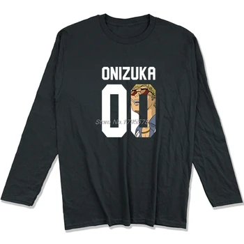Top Didis Mokytojas Onizuka Marškinėliai Vyrams Medvilnės O-kaklo, ilgomis Rankovėmis Juokinga T Shirts Hip-Hop Tees Viršūnes Harajuku Streetwear