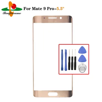 TouchScreen Už Huawei Mate 9 Pro LON-29 Priekiniai Jutiklinio ekrano LCD Ekranas Priekinio Stiklo Pakeitimas