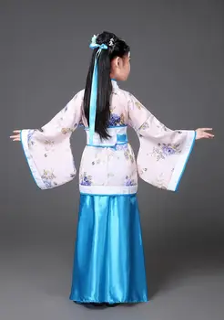 Tradicinis Mergina Dress Vaikas Hanfu Drabužių Cosplay Šalis Suknelės Šokių Vaikų Senovės Kinijos Tang Dinastijos Kostiumai Mergaitėms