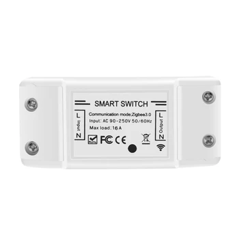 Tuya Zigbee 3.0 Smart Switch Valdiklio Šviesos ir Ventiliatoriaus Jungikliai, Relės 16A Išmaniųjų Namų Nuotolinio Valdymo 