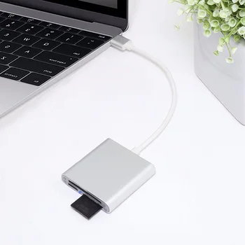 USB 3.1 Super Greitis C Tipas SD TF Kameros Išorės Multi Card Reader for iPad Telefono USB OTG-C Prietaisai