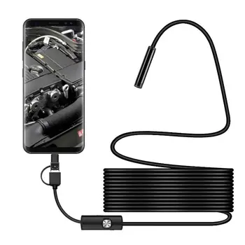 USB Borescope Endoskopą vaizdo Kameros Vandeniui Tikrinimo HD Kamera Išmanųjį telefoną