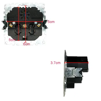 USB Lizdo Nemokamas pristatymas Stiklo Karšto Europos standartas sieninis adapteris 5v 2A išėjimo jungtis pilka color16A 250V FBW-19