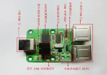 USB izoliatorius, 2500V USB HUB izoliatorius, USB atskirai valdyba, ADUM4160/ADUM3160 Parama USB kontrolės perdavimo pc