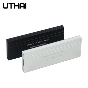 UTHAI G03 NGFF su USB3.0 Mobiliojo Standžiojo disko dėžutė M. 2 SSD Adapterio Kortelės Išorės Talpyklos Atveju m2 SSD USB 3.0 HDD Atveju