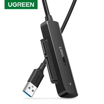 Ugreen USB 3.0 SATA Kabelis Adapteris Keitiklis Vyrų ir 2.5 Colio Išorinis HDD SSD Kietojo disko Disko Adapteris 5Gbps SATA į USB Kabelis