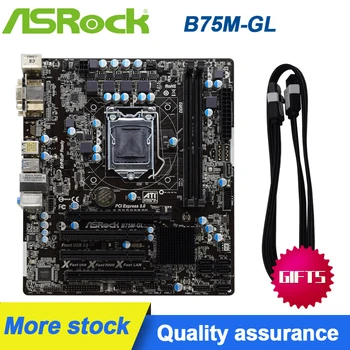 Už ASRock B75M-GL Plokštė Core i7 i5, i3 LGA 1155 16GB DDR3 PCI-E 3.0 USB3.0 SATA3 B75 MATX Kompiuterio Plokštės Naudojamos