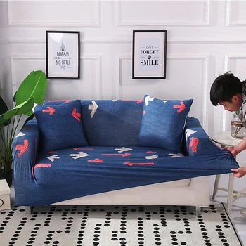 Užvalkalai Sofa apima kambarį Spausdinimo spalva kampe elastinga spandex sofos padengti ruožas sofa rankšluostį L formos, reikia pirkti 2pi