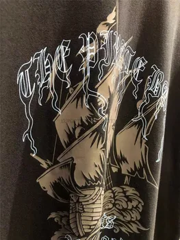 VETEMENTS T-marškinėliai Vyrams, Moterims, Atsitiktinis marškinėliai Vetements Viršūnės Vasarą, Pavasarį Piratų Laivo Modelį Tee