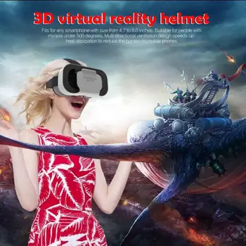 VR Shinecon 5-osios Kartos VR Akiniai 3D Virtualios Realybės Akiniai Lengvi Nešiojamieji Lauke, Tinka 4.7-6.0 Mobilaus Telefono