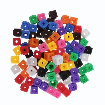 Vaikai Kubeliai Spalvotų Kaupimas Blokai Matematikos Švietimo Žaislai