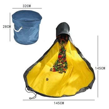 Vaikų žaidimo žaislai išvalyti saugojimo krepšys konteinerių multi-funkcija nešiojamų žaislas greitai laikymo maišą pupelių vandeniui kibirą, maišą