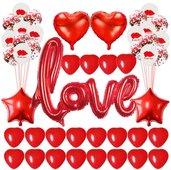 Valentino Diena Balionai Romantiška Vestuvių aš Tave Myliu Folija Balionai Širdies Kolbų Dovana Valentino Dienos Vestuvių Papuošalai Prekes