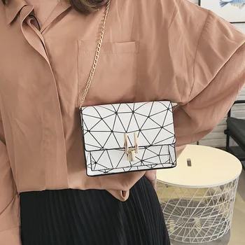 Vasaros Moterų Pečių Krepšiai, vasaros nauji korėjos versija Messenger bag rankinė, grandinės laukinių kreko spausdinimo laukinių pečių maišą