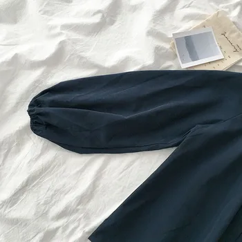 Vintage design moterų marškiniai 2020 metų vasaros naujo kietųjų tepimo rankovėmis turn-žemyn apykaklės prarasti lady elegantiškas marškinėliai outwear viršūnės
