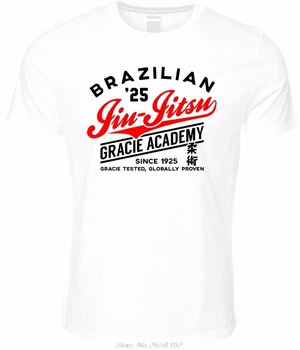 Vyrų Mados Vasaros Naują Spausdinimo T-Shirt Brazilijos Jiu Jitsu Gracie Akademijoje, T-Marškinėliai, Drabužiai Kovos Artser Bjj Tee Marškinėliai