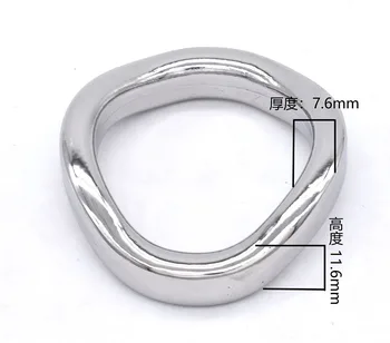 Vyrų Nerūdijančio plieno kapšelį lenktas varpos žiedas spermos užrakto žiedas dydis 40 45 50mm sekso žaisliukai vyrams