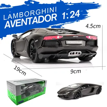 Welly 1:24 Lamborghini LP700-4 white lydinio automobilio modelis, modeliavimas, automobilių apdailos surinkimo dovana žaislas liejimo modelis berniukas žaislas