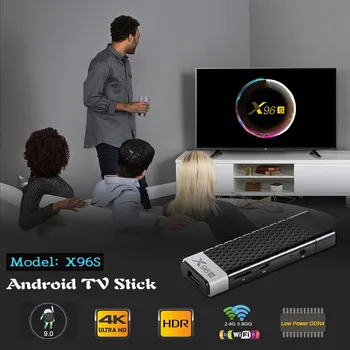 X96 X96S 4K Android 9.0 Tv Stick Amlogic S905Y2 Quad Core LPDDR4 4G-32G Mini PC 2.4 G 5G Wifi BT4.2 1080P HD Miracast TV Dongle