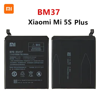 Xiao mi Originalus BM37 Baterija 3800mAh Xiaomi Mi 5S Plius MI5S Plius BM37 Aukštos Kokybės Telefoną, Baterijos Pakeitimas