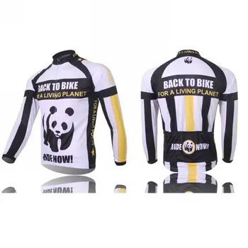 Xintown Vyrų Panda ilgomis Rankovėmis Dviračių Drabužių Rudens Dviračių Džersis Kvėpuojantis Dviračių Džersis Dviračių Sporto Ropa Ciclismo