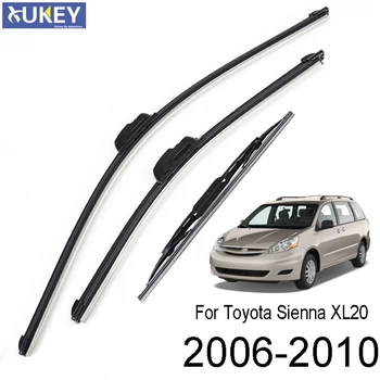 Xukey 3Pcs Priekiniai Galiniai, Priekinio stiklo Valytuvai Nustatyti Toyota Sienna XL20 2010 2009 2008 2007 2006
