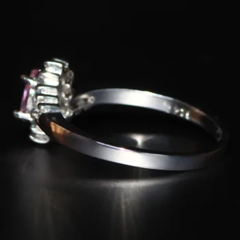 YaYI Papuošalų Mados Princesė Iškirpti 3.6 CT Multi-color Cirkonis Sidabro Spalvos Sužadėtuvių Žiedai, vestuvių Žiedai Šalies Žiedai 11 Spalvų