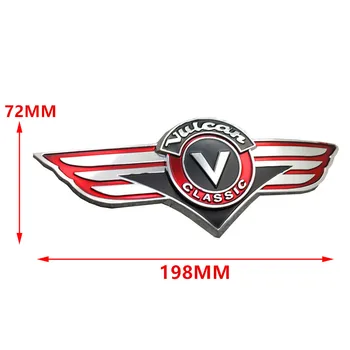 Yecnecty Už Kawasaki Vulcan Classic VN1500 800 500 400 Motociklo Dujų Kuro Bako Lipdukai 1 Pora Motociklu 3D Logotipas Ženklelis Decal