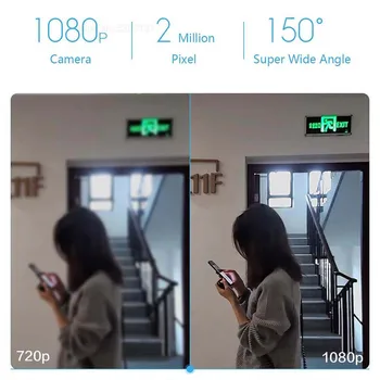 Youpin Xiaobai Belaidžio Smart Cat-eye, Vaizdo Doorbell M1 1080P Su 5inch Jutiklinis Ekranas AI Veido Aptikimas & PIR Judėjimo Nustatymo