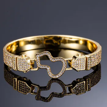 Zlxgirl juvelyrikos prekės ženklo Dubajaus Aukso, Vario Cirkonis Augalų Spalva Moliūgas Apyrankė Spalva Aplinkos bangle dovanos Išskirtinį Mergina dovanos