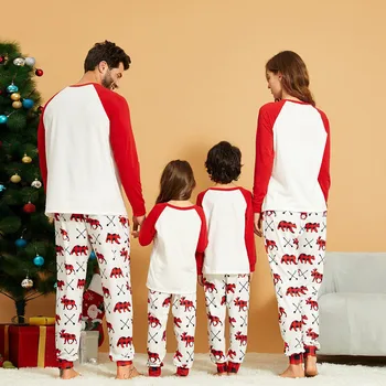Šeimos Kalėdų Atitikimo Pižama Nustatyti Kalėdos Suaugusiųjų Vaikų Pižamos Naktiniai Drabužiai Kūdikiams Romper Linksmų Kalėdų Šeimos Atitikimo Komplektus