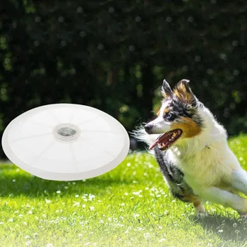 Šunų Mokymo jumper Fantastinis dantų šunelis LED Flying Disc NSO Lėkštė 20CM Dantų Atsparus Mokymo Žaislas, Žaisti, kramtyti žaislas žaidimas