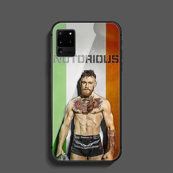 Žinomi Conor McGregor Telefono Grūdintas Stiklas Case Cover For Samsung Galaxy Note S 7 8 9 10 10E 20 Plus Lite Uitra Vandeniui