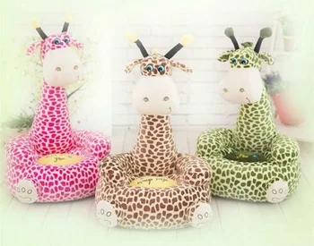 Žirafa Vaikai Minkšta Pagalvėlė Seat Pliušinis Sofa-Lova, Kėdė Toy Iškamša Vaikams Žaisti Šiuolaikinio Namų Dekoro Sėdi Pagalvė
