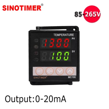 0-20 ma Analoginis Išėjimas Universalus Termopora PT100 Įvesties Skaitmeninis PID Reguliatorius termostatas Šilumos Kietas su Signalizacija