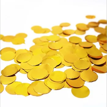 1,5 cm 50g/maišas Metallic Rose Gold Ratą PVC Konfeti Taškų Pripildyti Balionai Šalies Atveju Vestuvių Papuošalai