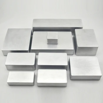 1 gabalas Sidabro spalvos aliuminio korpusas atveju 1590D 188*119*56.6 mm
