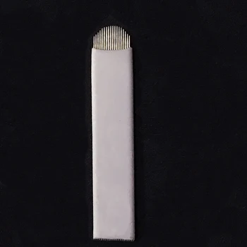 1000pcs 0.20 mm, 18 Pin U Formos Tatuiruotė Adatos permanentinis Makiažas Antakių Siuvinėjimo Ašmenys, Skirti 3D Microblading Vadovas Tatuiruotė Pen