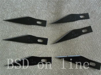 100VNT/Daug Airlfa Juodas X-ACTO ašmenys hobis drožyba peilis, juoda ašmenys, chisel, pen peilis #11 Nemokamas pristatymas