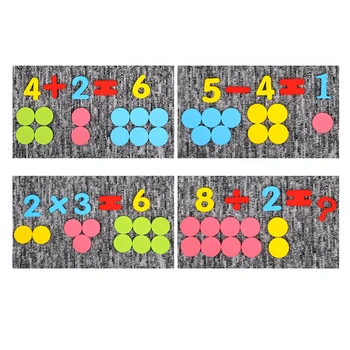 100VNT mediniai skaičiavimo disko matematikos žaislas montessori spalvų skaičius pripažinimo klasifikacija mokymo priemonių aritmetinis švietimo žaislas