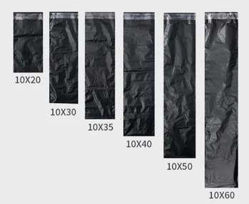 100vnt didelis juodas Savarankiškai užsandarinkite Lipnia Kurjerių krepšys, dideli dydžiai Laikymo Maišą Plastiko, Poli Voke, Vokas su Pašto Siuntimo Pašto Maišas