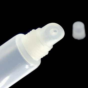 10ML 30/50/100/200pcs skaidraus Plastiko Minkštas Žarna Vamzdžių Lipgloss, Tuščias Nešiojamų Squeezable Lūpų Dažų Naftos Daugkartiniai Bakas