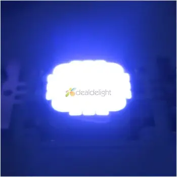 10W Aikštėje 3x šaltai Balta 10000K+6x Royal Blue 450 nm-455nm Didelės Galios LED Šviesos Lemputė Akvariumas
