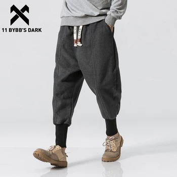 11 BYBB TAMSU Hip-Hop Taktinis Ziajać Vyras 2020 Elastinga Juosmens Kietas Haremas Sweatpants Streetwear Negabaritinių Jogger Vyrų Kelnės Juoda